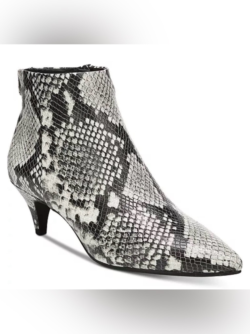 Circus by Sam Edelman Kirby Kitten Heel Snake Print Boots 7.5 Like New
